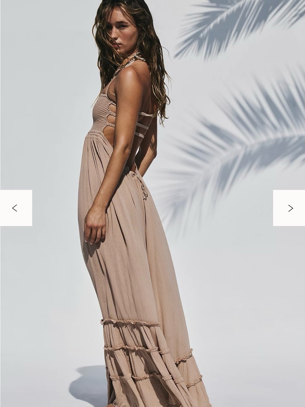 Free People Taupe Maxi Dress